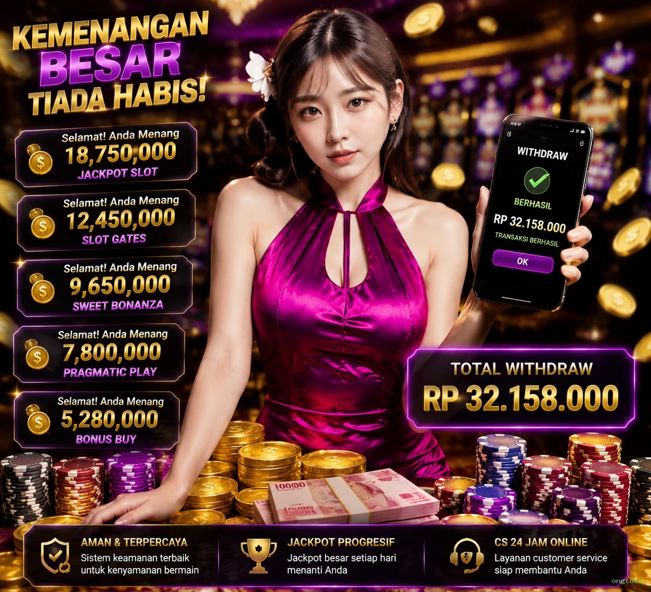 ongtoto Memperkenalkan Permainan Slot yang Menarik